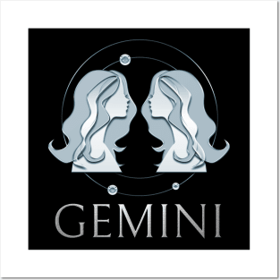 Gemini Zodiac Sign Posters and Art